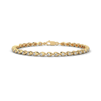 Dewdrop Cascade Diamond Bracelet — IGI Certified Diamond Jewellery | My Carat India