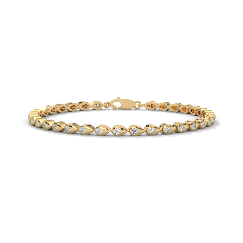 Dewdrop Cascade Diamond Bracelet