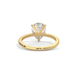 Teardrop Pavé Solitaire Ring