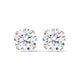 Brilliant Crown Solitaire Earrings