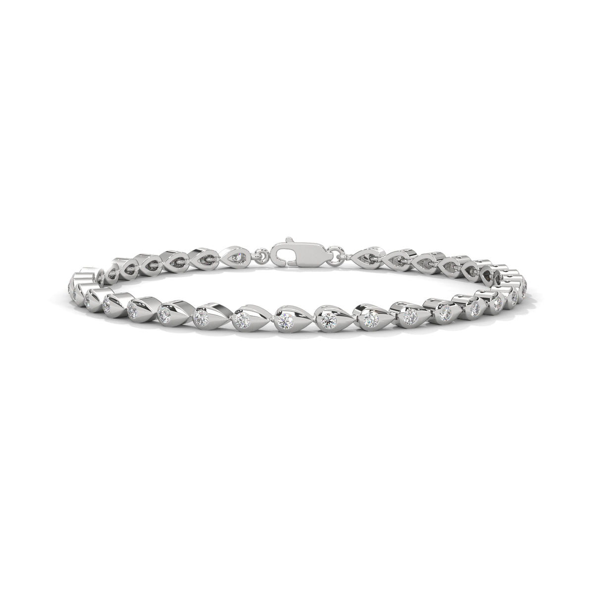 Dewdrop Cascade Diamond Bracelet