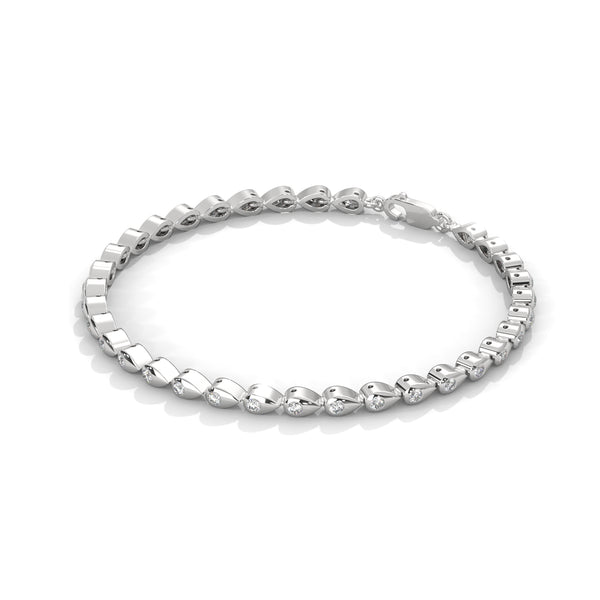 Dewdrop Cascade Diamond Bracelet