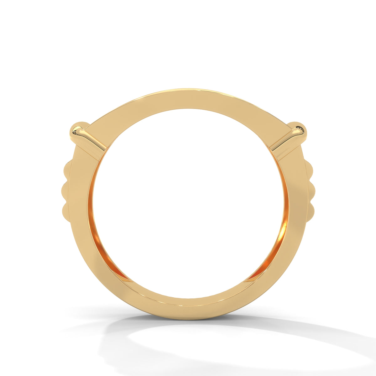Gilded Grid Cluster Ring