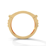 Gilded Grid Cluster Ring