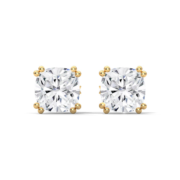 Cushion Radiance Solitaire Studs