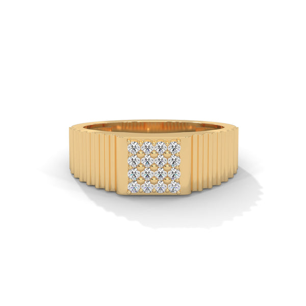 Ridged Vault Cluster Ring