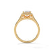 Oval Halo Solitaire Ring
