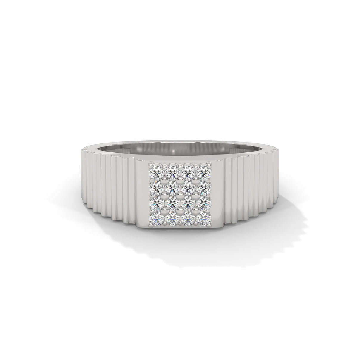 Ridged Vault Cluster Ring