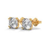 Cushion Radiance Solitaire Studs