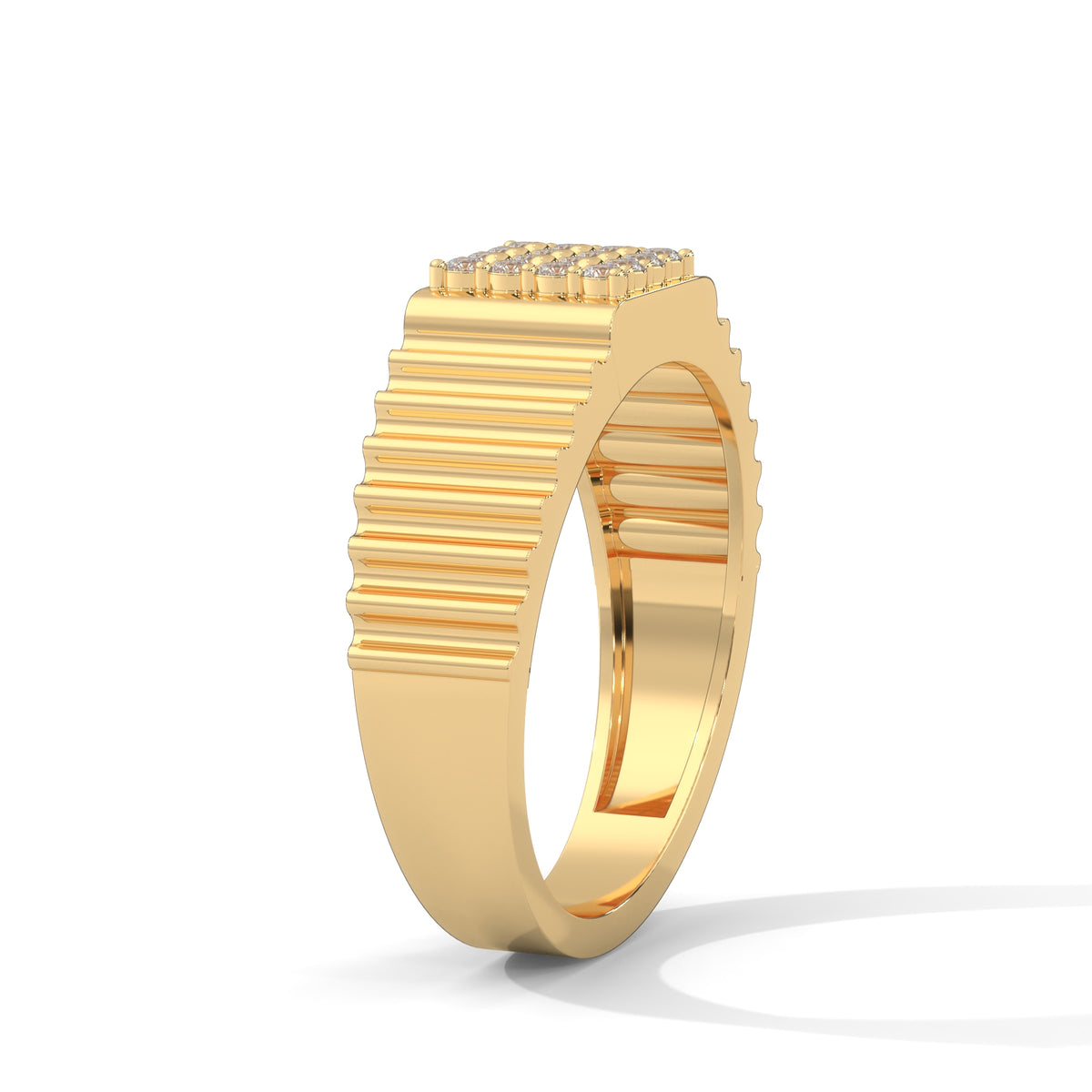 Ridged Vault Cluster Ring