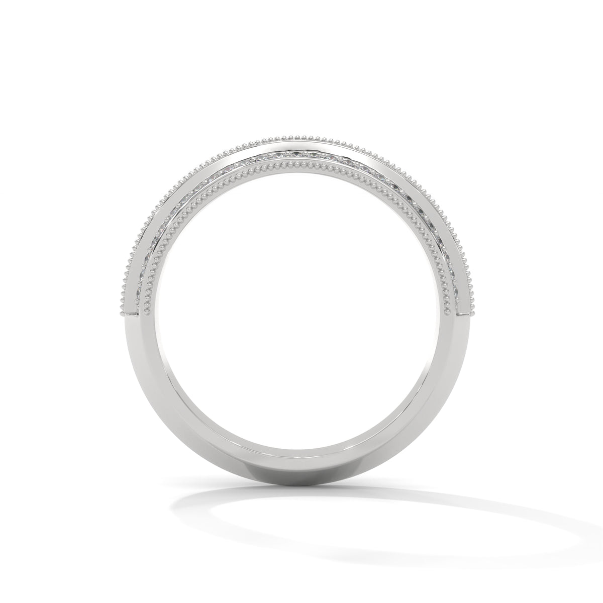 Milgrain Double Row Band Ring