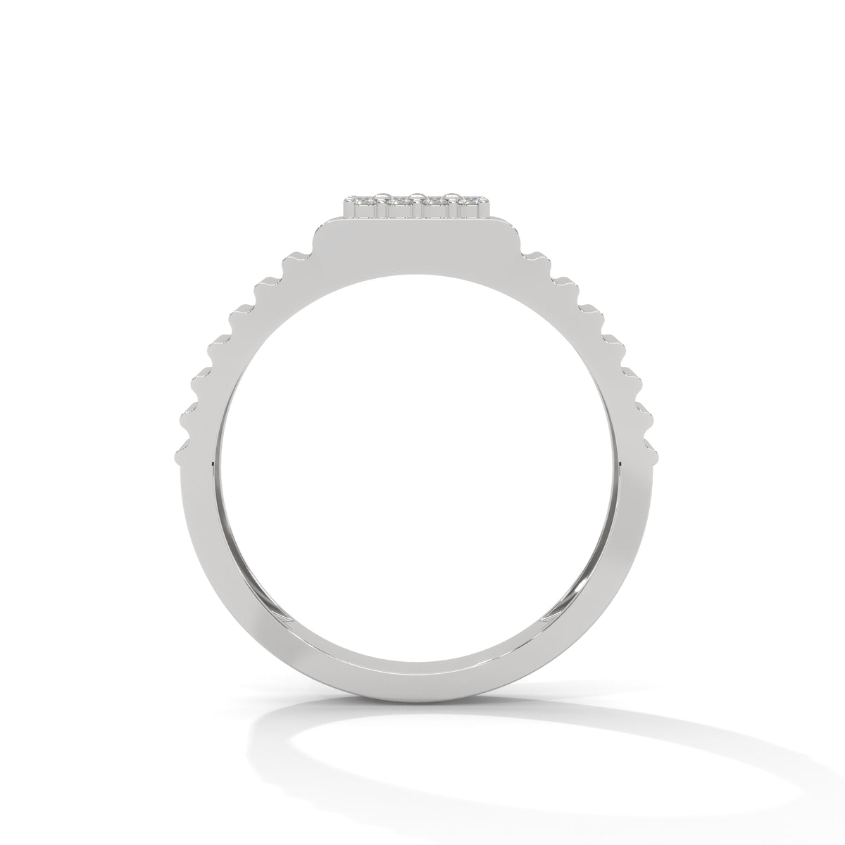 Ridged Vault Cluster Ring