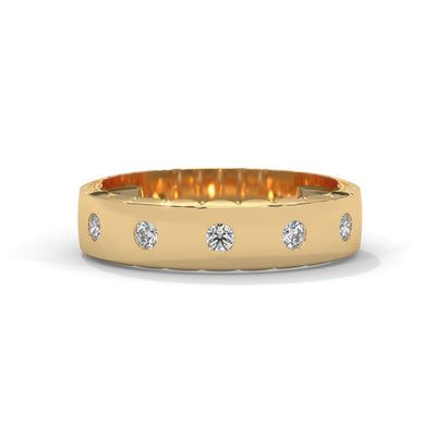 Scattered Stars Diamond Band Ring — IGI Certified Diamond Jewellery | My Carat India