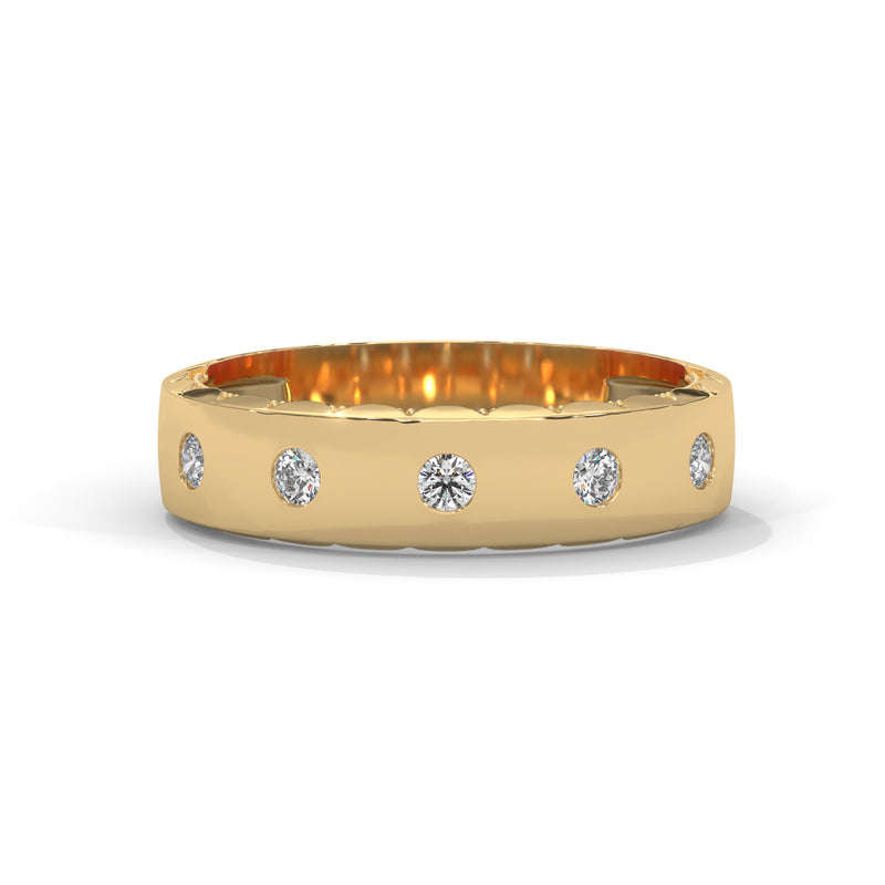 Scattered Stars Diamond Band Ring