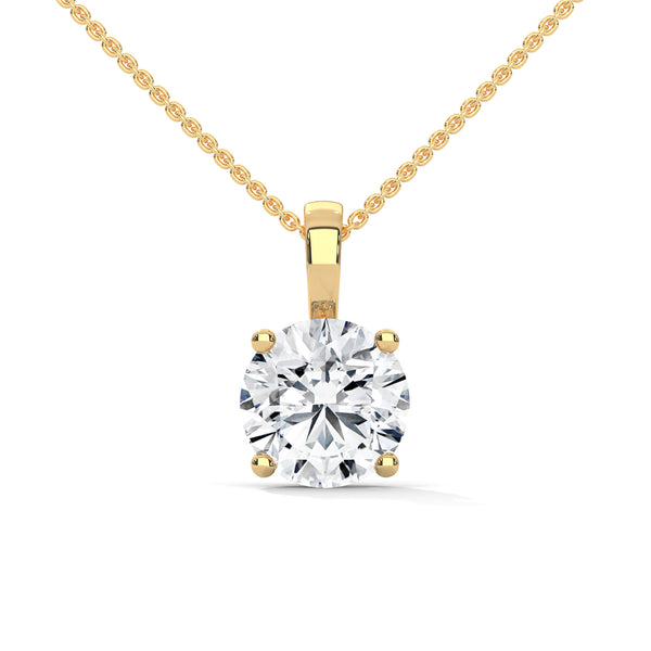 Brilliant Throne Solitaire Pendant