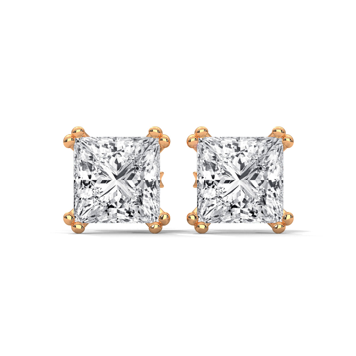 Royal Edge Solitaire Studs