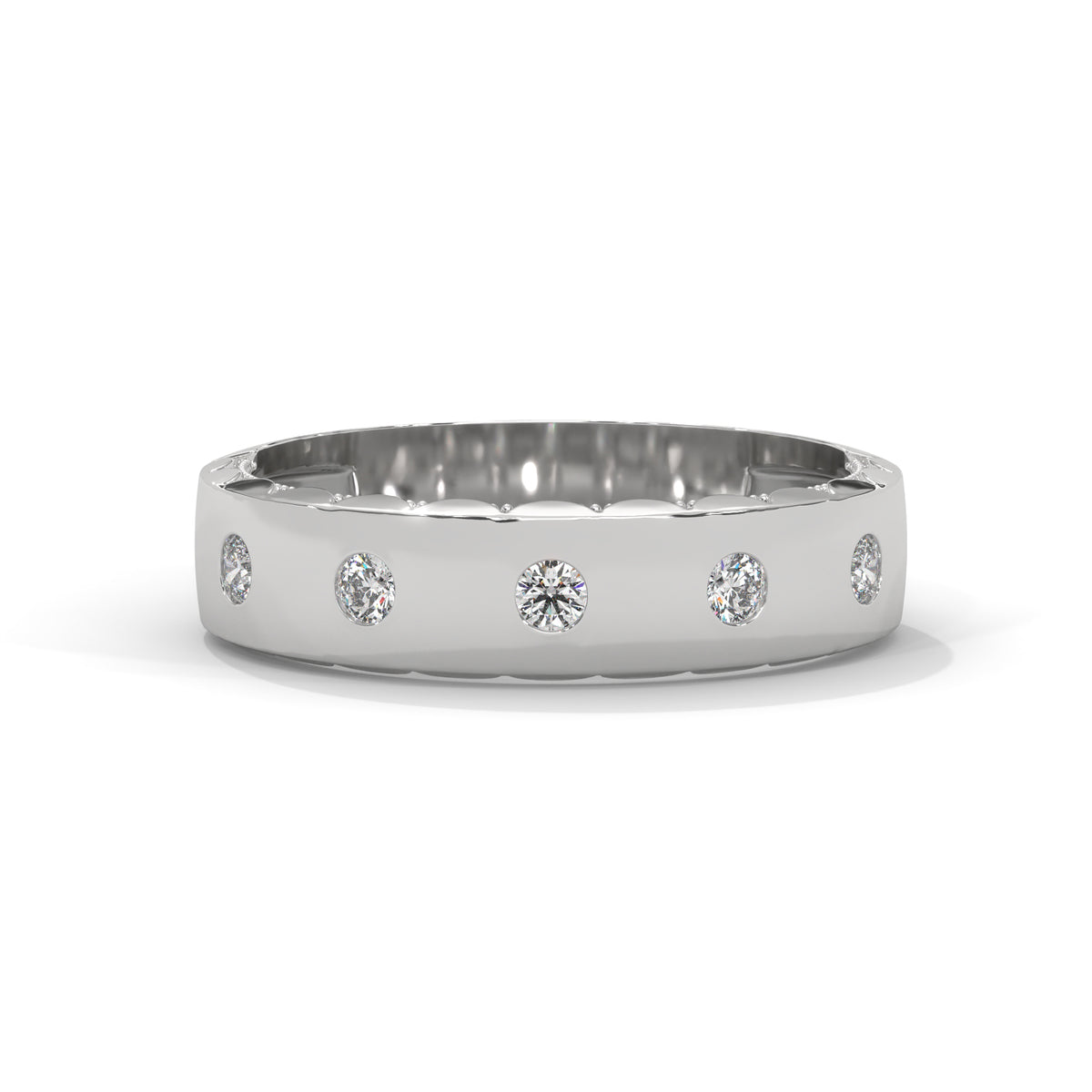 Scattered Stars Diamond Band Ring