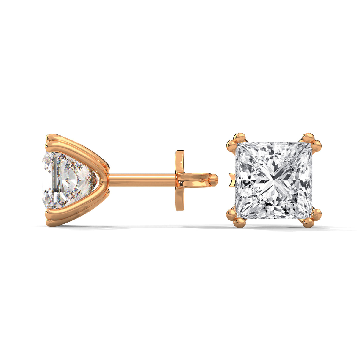 Royal Edge Solitaire Studs
