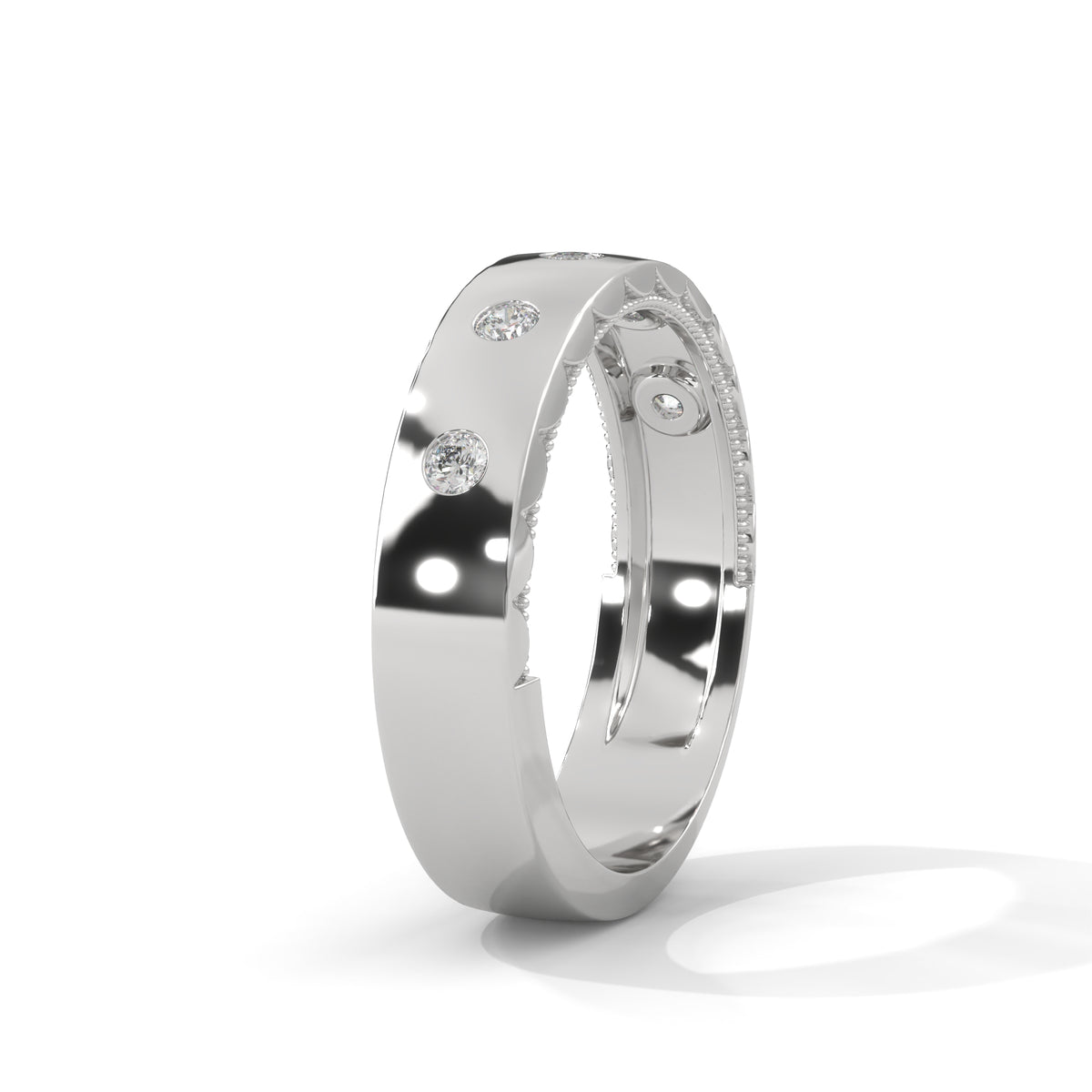 Scattered Stars Diamond Band Ring