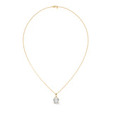 Brilliant Throne Solitaire Pendant