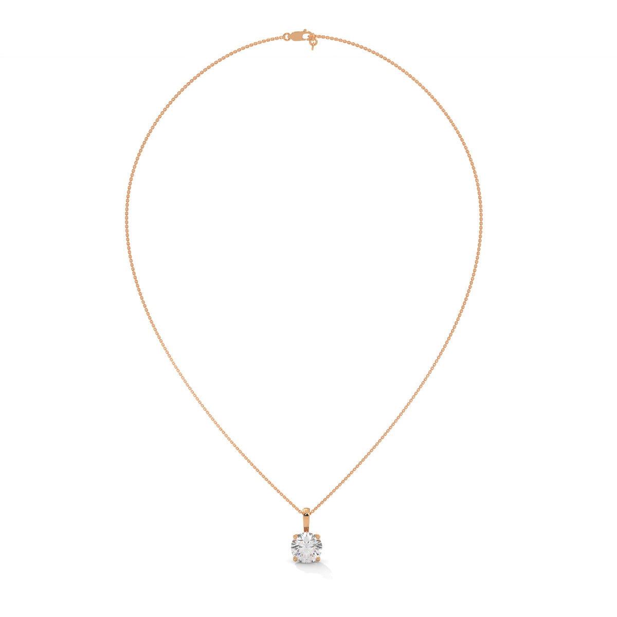Brilliant Throne Solitaire Pendant
