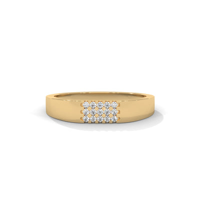 Grid Constellation Band Ring — IGI Certified Diamond Jewellery | My Carat India