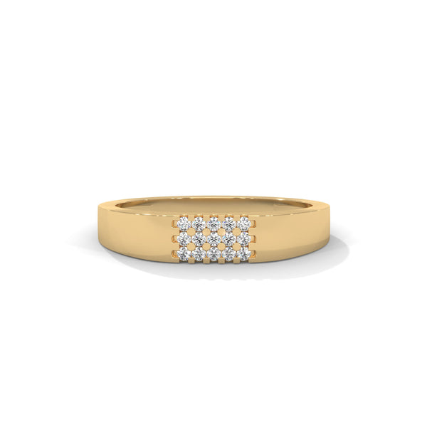 Grid Constellation Band Ring