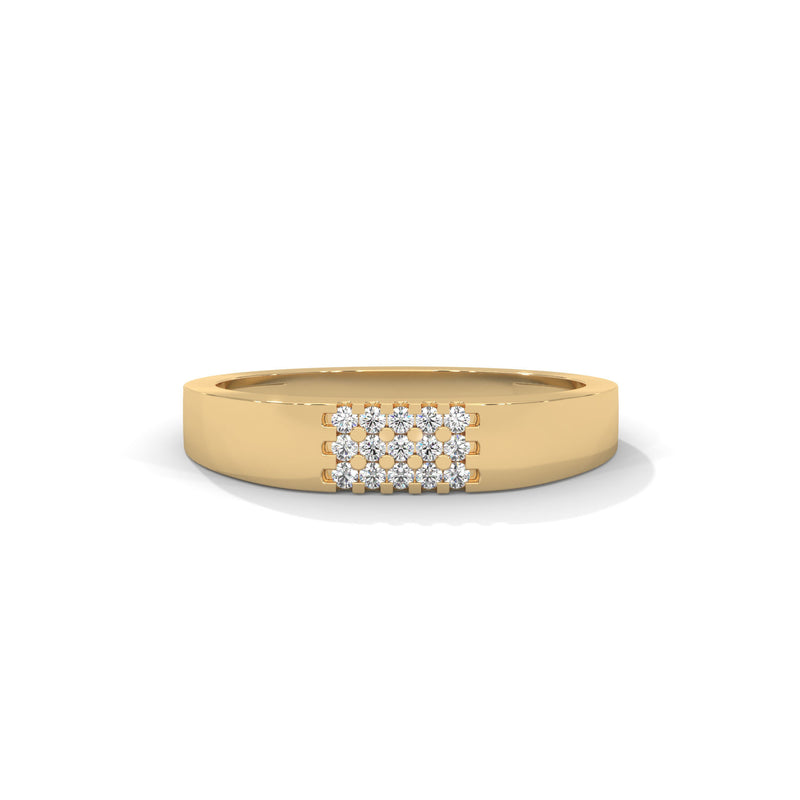 Grid Constellation Band Ring