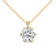 Crown Bloom Solitaire Pendant