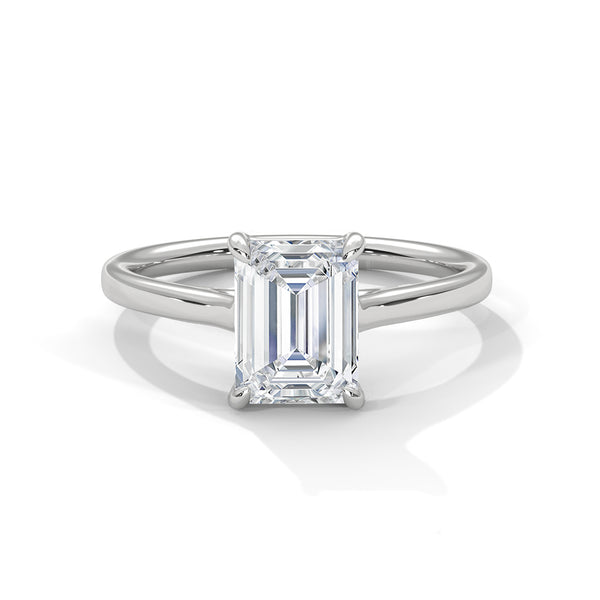 Emerald Pinnacle Solitaire Ring