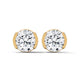 Half Moon Embrace Solitaire Earrings