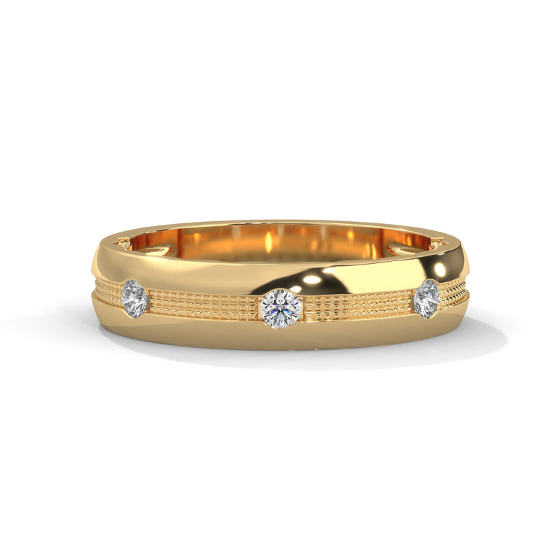 Milgrain Constellation Band Ring