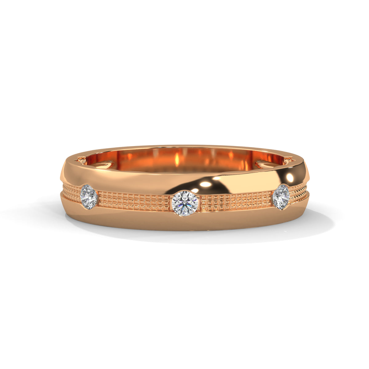 Milgrain Constellation Band Ring