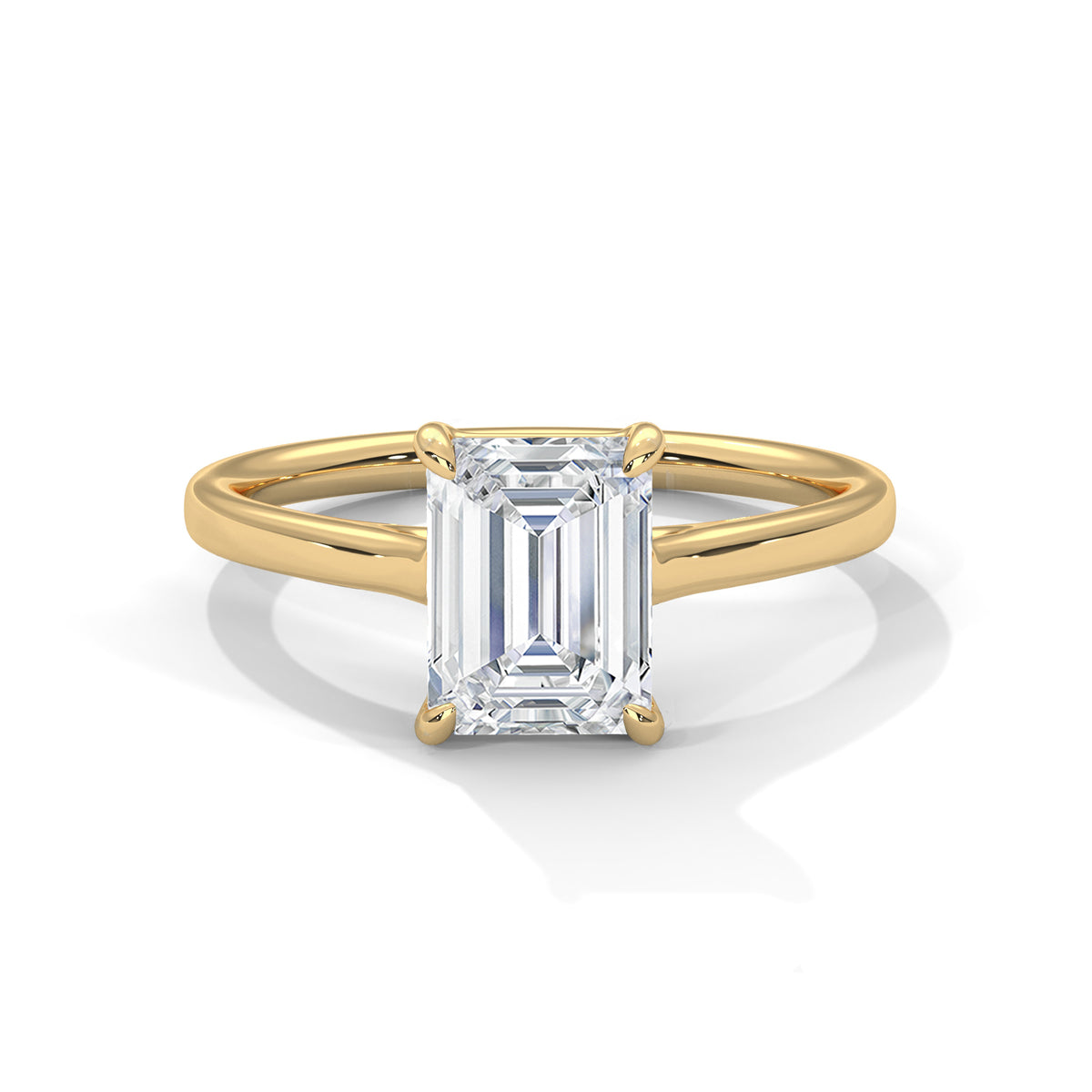 Emerald Pinnacle Solitaire Ring