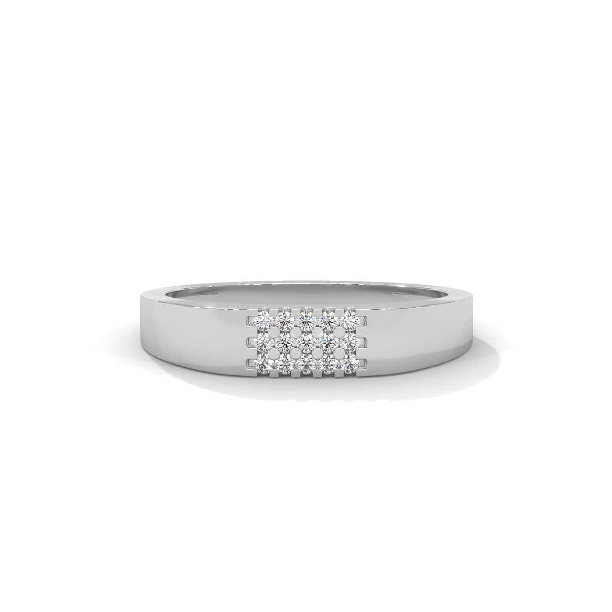 Grid Constellation Band Ring