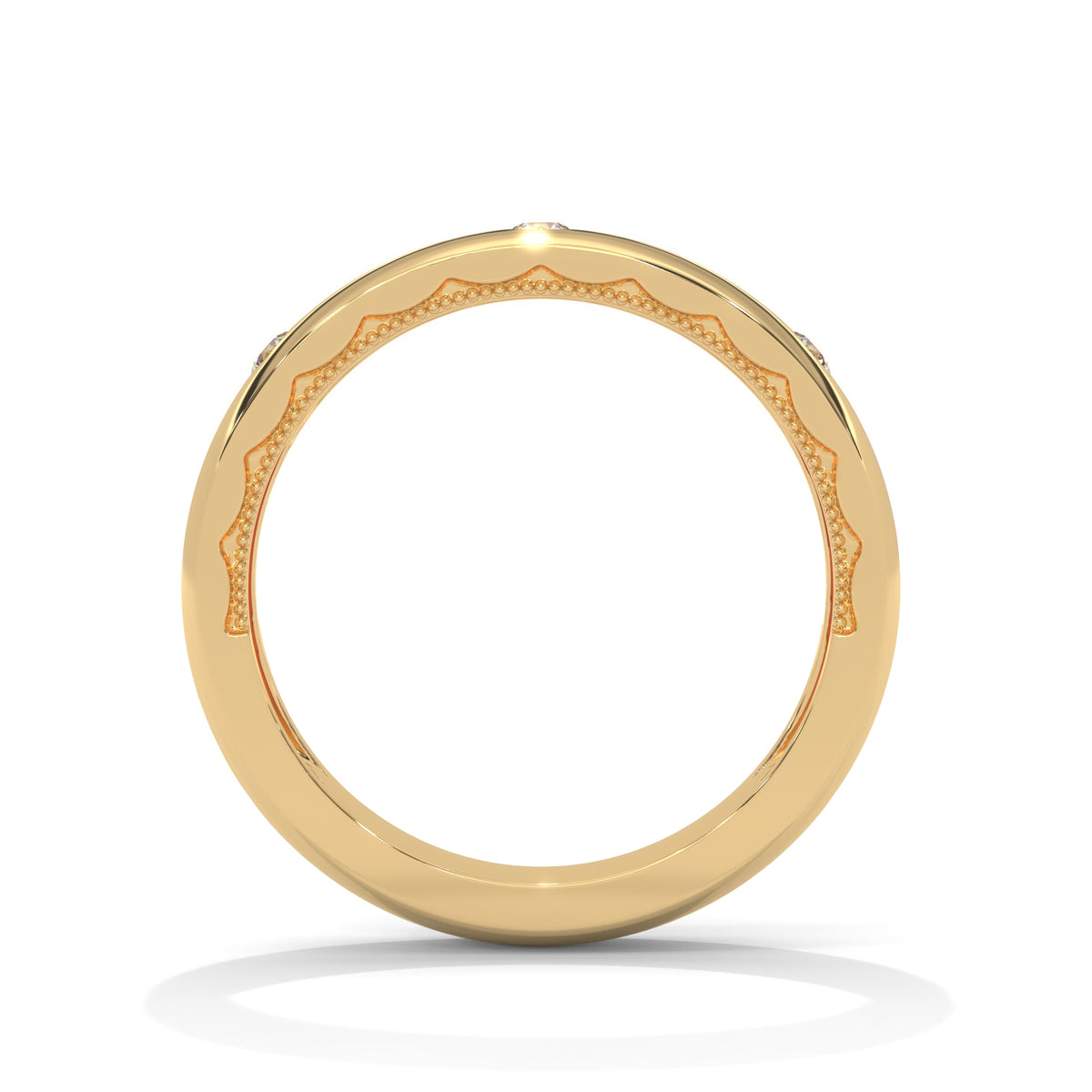 Milgrain Constellation Band Ring