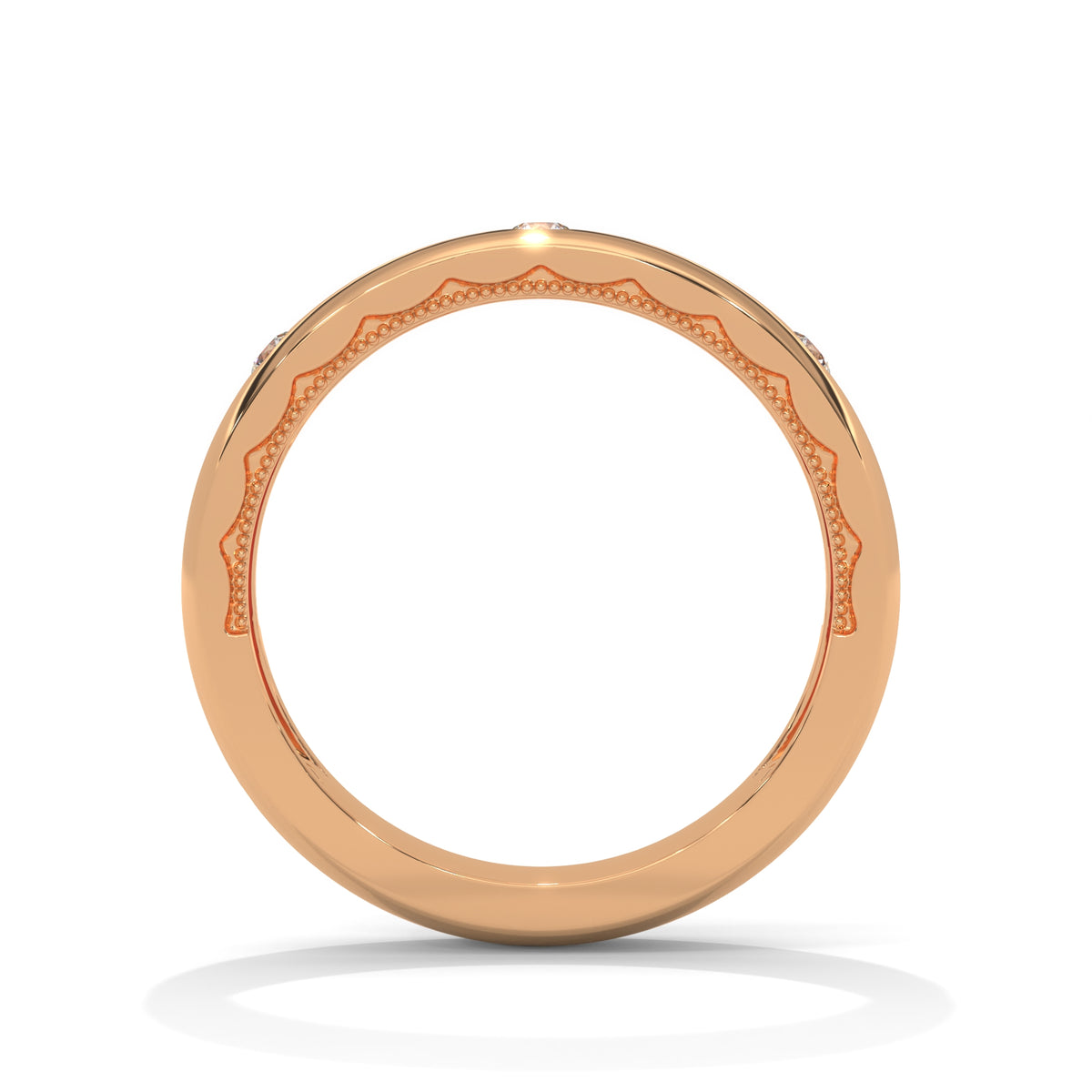 Milgrain Constellation Band Ring
