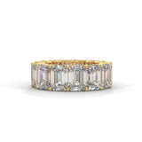 Glacial Eternity Emerald Diamond Ring