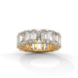 Glacial Eternity Emerald Diamond Ring