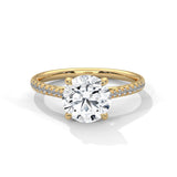Crowned Brilliance Solitaire Ring