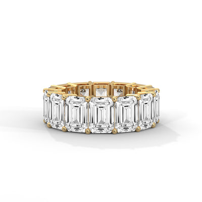 Glacial Eternity Emerald Diamond Ring — IGI Certified Diamond Jewellery | My Carat India