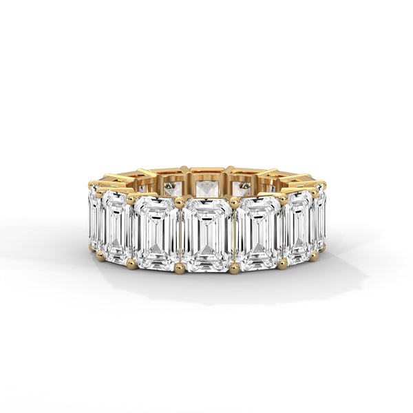 Glacial Eternity Emerald Diamond Ring