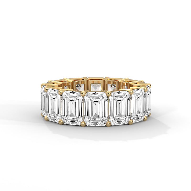 Glacial Eternity Emerald Diamond Ring
