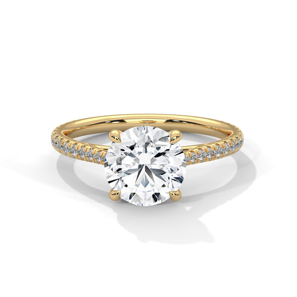 Crowned Brilliance Solitaire Ring