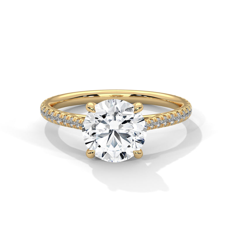 Crowned Brilliance Solitaire Ring