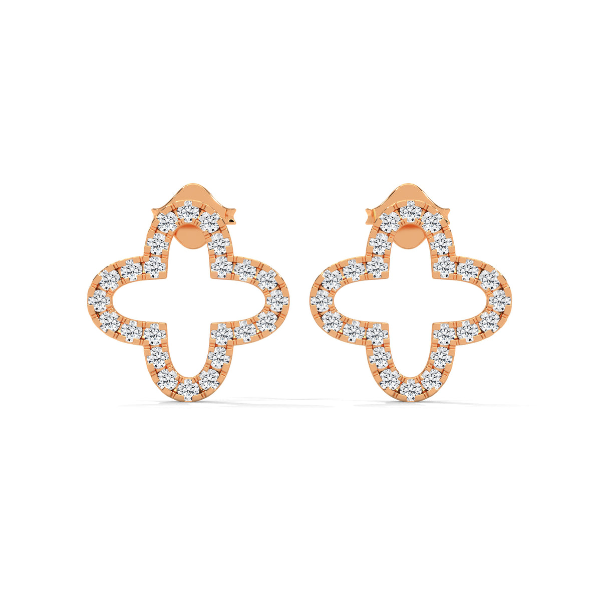 Blooming Clover Diamond Studs