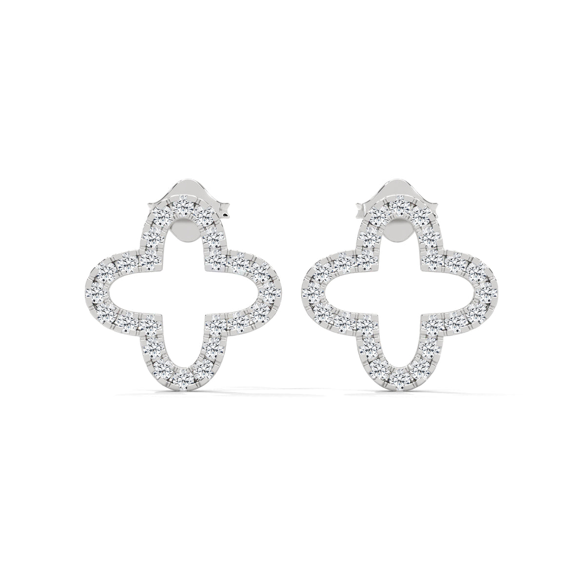 Blooming Clover Diamond Studs