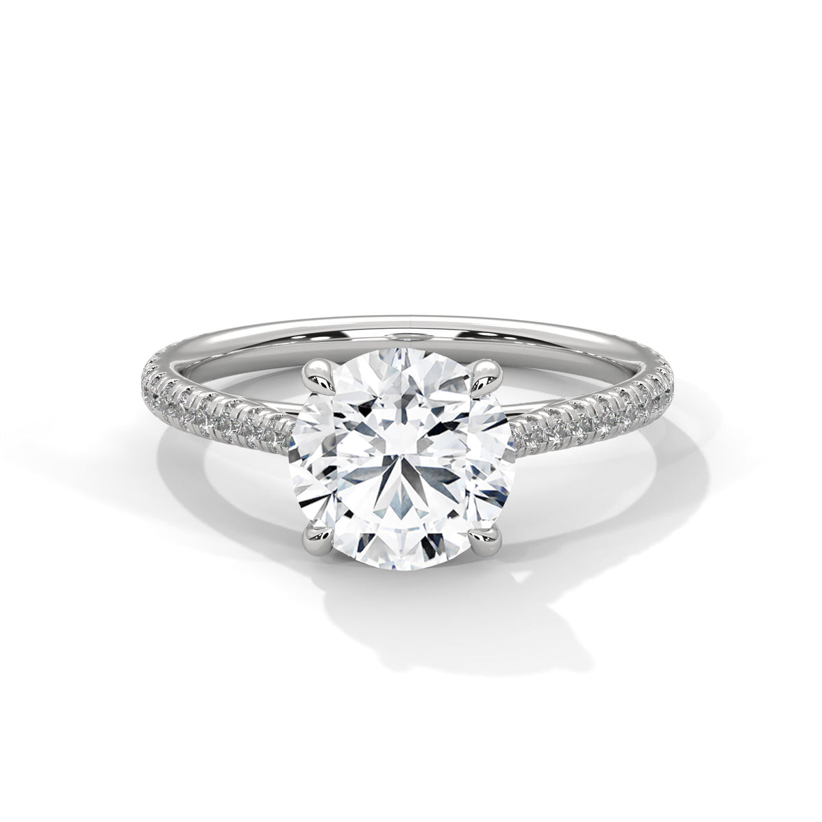 Crowned Brilliance Solitaire Ring