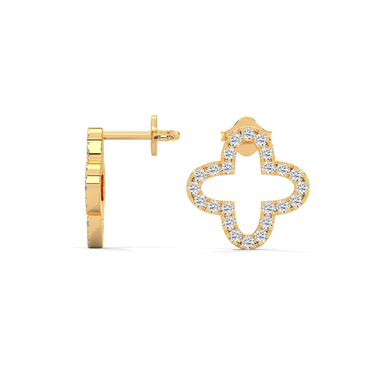 Blooming Clover Diamond Studs