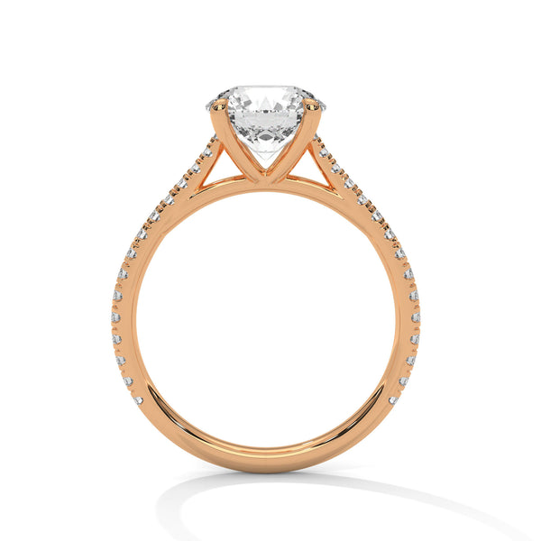 Crowned Brilliance Solitaire Ring